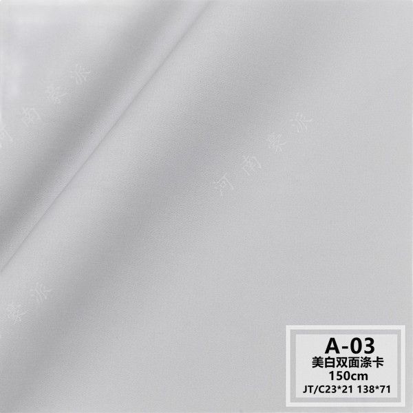 Ventas directas de la fábrica/venta al por mayor/tarjeta blanca americana del poliéster/tarjeta blanca elegante del poliéster/vestido blanco/ropa de la enfermera/blanqueo cloro-resistente/estamparon