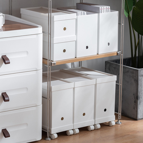 Japanese document book storage box household miscellaneous snack storage box thickened kitchen cabinet finishing storage box