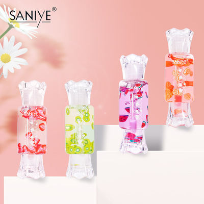 SANIYE跨境走珠水果唇油 糖果保濕滋潤唇蜜透明唇釉