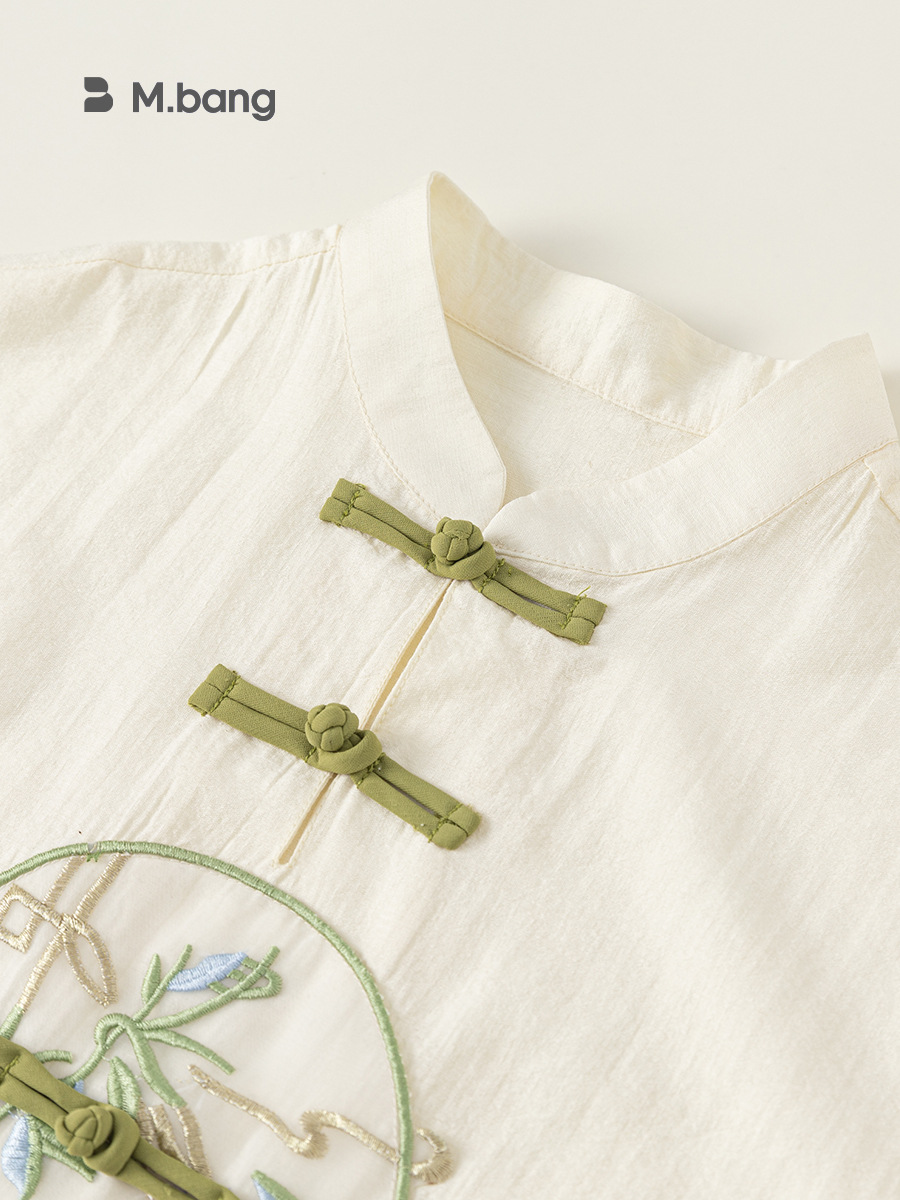 Youbao ropa para niños traje para niños verano bebé nuevo vestido chino niños estilo chino Hanfu verano XT84124 image 4