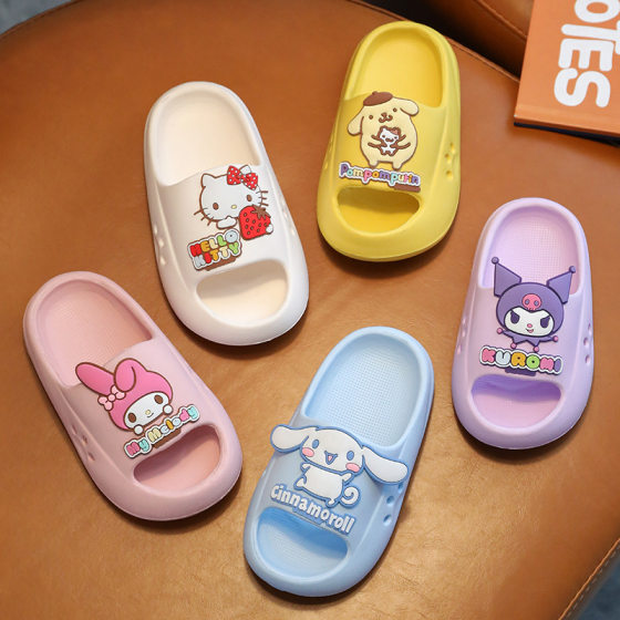 Sanrio genuine popular children's slippers coolomi Boys Girls indoor and outdoor home non-slip wear-resistant sandals