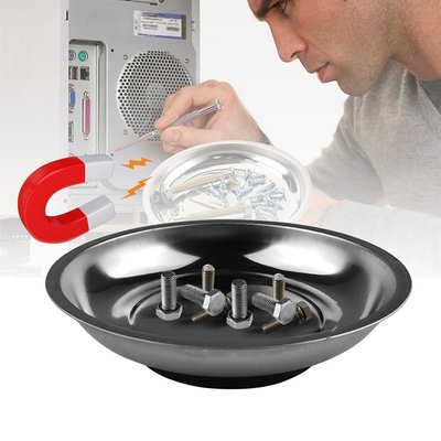 磁性工具碗 磁性零件碗 不锈钢磁碗磁性零件盘Magnetic Bowl Tool