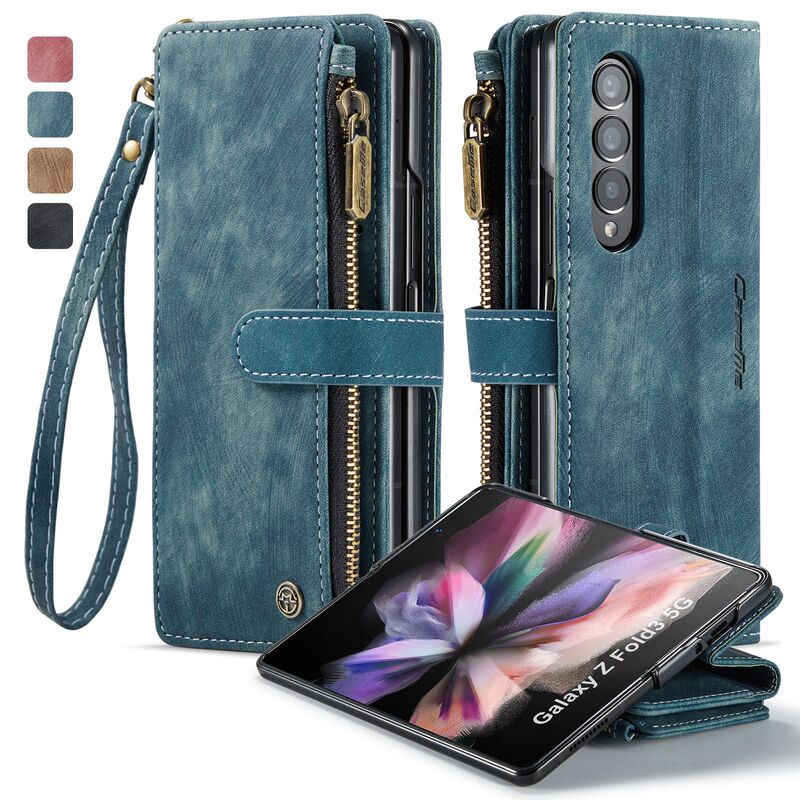 For the new Samsung Z Fold6 mobile phone case A15 mobile phone leather case card wallet iPhone16 protective case