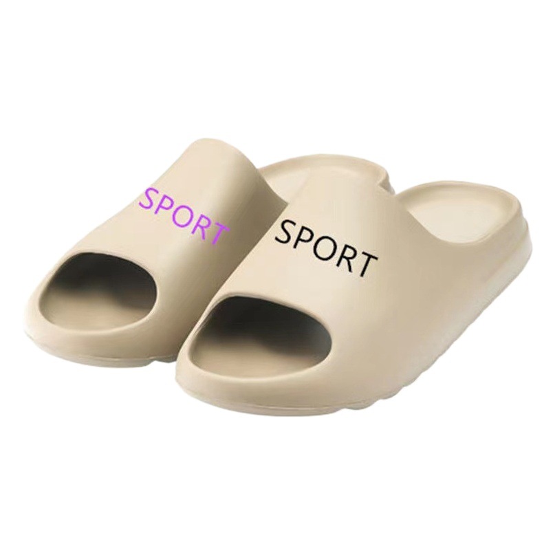 Pantuflas de coco de verano, los hombres pisan la mierda, usan afuera, parejas de celebridades de Internet, suela gruesa, zapatillas de coco de playa antideslizantes, eva