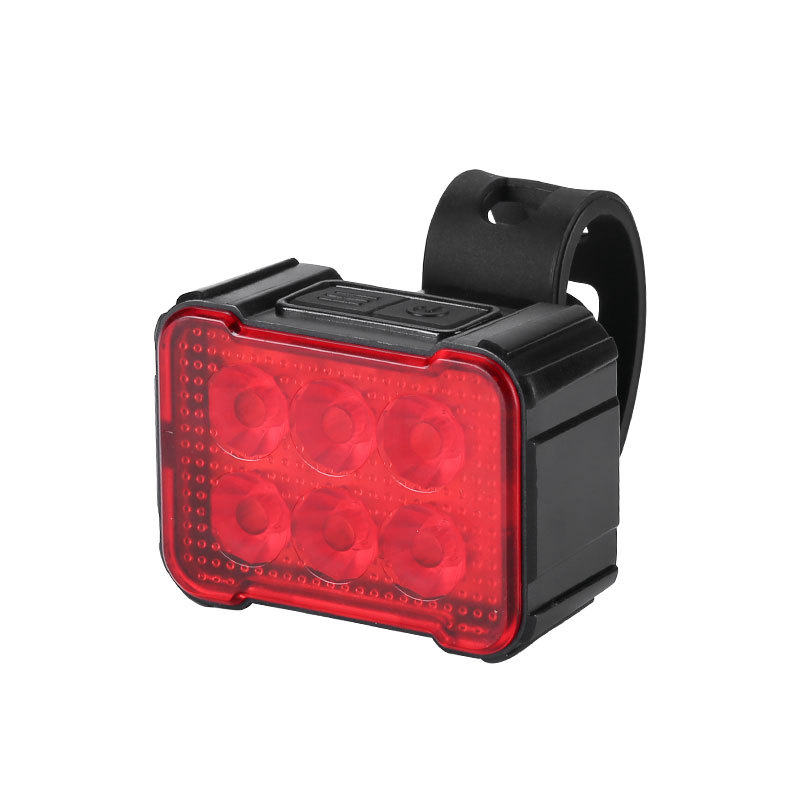 Luz de bicicleta transfronteriza, bicicleta de montaña, luz de viaje nocturno al aire libre, advertencia de viaje, luz trasera delantera y trasera, equipos al por mayor