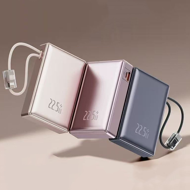 Fuente de alimentación fábrica carga rápida mini banco de energía pantalla digital inteligente banco de energía portátil de gran capacidad ampliamente compatible