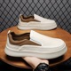 2024 Spring Round Toe One Step Lazy Shoes Outdoor Trendy Flat Bottom Sports and Casual Men's Shoes