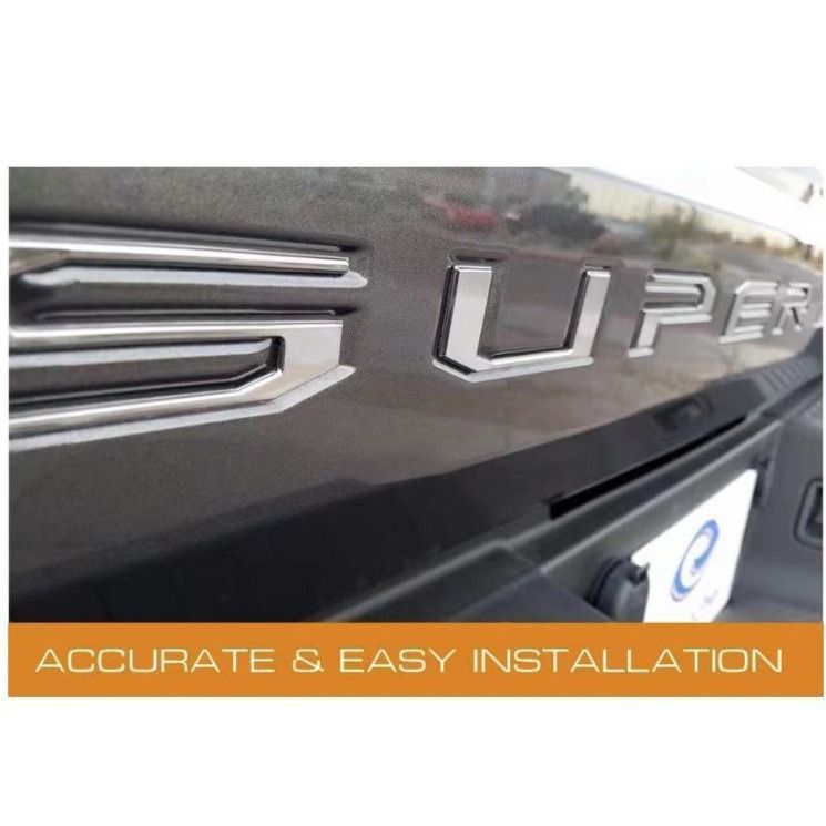 Suitable for 17-19 Ford SUPERDUTY tail box decals, 3D three-dimensional car logo modification decals
