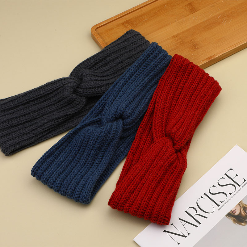 手工编织装饰三色发带毛线团钩织材料包跨境新款diy自制