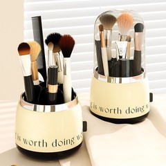 自主設計軽豪華風化粧ブラシ収納桶防塵口紅眉筆化粧品収納ケース回転ブラシ