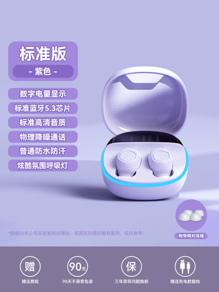 Auriculares inalámbricos Bluetooth 2024 nuevo tipo de reducción de ruido en la oreja para niños y niñas con batería de larga duración Shi'y para Apple