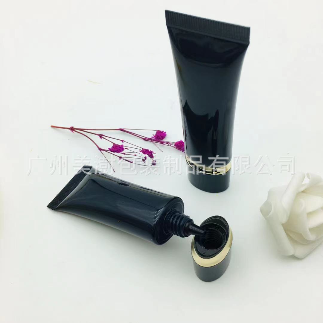 22管径尖嘴粉底液软管 25毫升收腰扁盖软管 BB霜软管 隔离乳软管