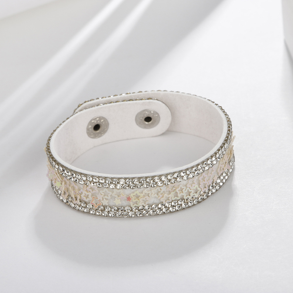 wholesale jewelry retro star moon flower piece inlaid diamond bracelet nihaojewelrypicture3