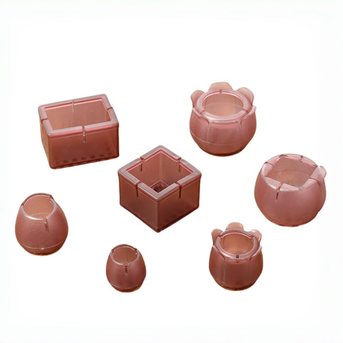 Selected PVC Chair Leg Covers, Desk Leg Pads, Silent Anti-Slip Durable Bench Protectors, Chair Leg Guards