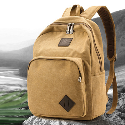 Cross-border backpack bag wear-resistant canvas for men and women commuter primary school students junior high school students travel computer bag Cross-border backpack bag wear-resistant canvas for men and women commuter primary school students junior high school students travel computer bag
