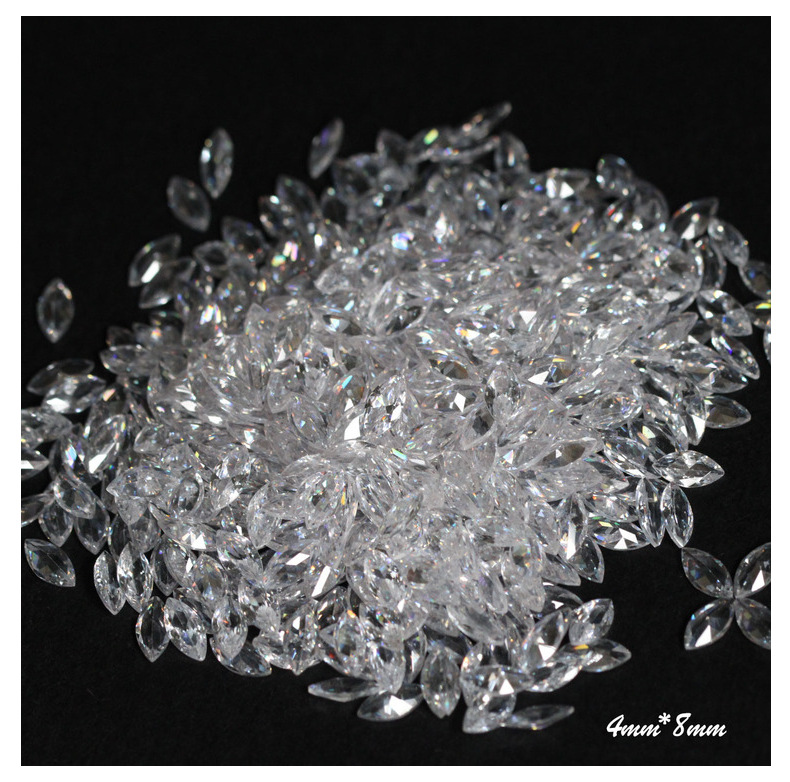 Explosions manicure high quality transparent horse eye butterfly wings frozen zircon DIY decorations jewelry wholesale