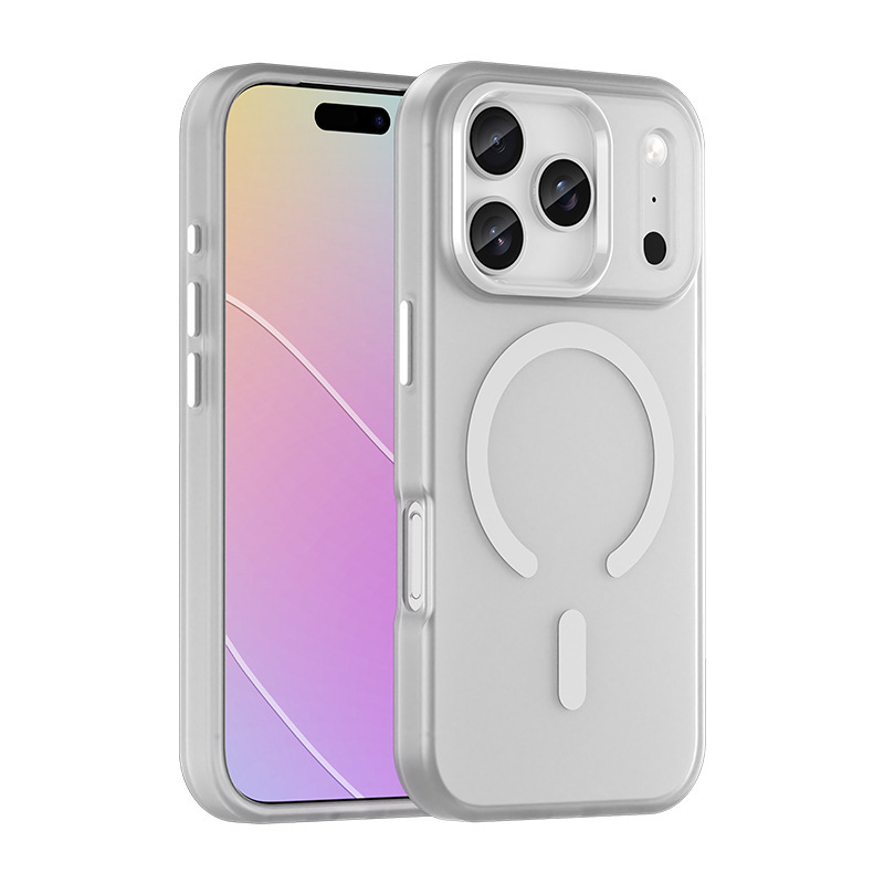 新型iPhone17用スマホケース TPU一体型 マット肌触り マグネット式 16pmスマホケース|undefined