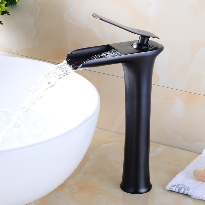 Nordic Countertop Basin Faucet, Under-Counter Basin Faucet, Bathroom Sink Faucet, Hot and Cold Waterfall Bathroom Faucet