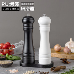 卸売り家庭用木製サンショウゴマ手動研磨器キッチン黒胡椒胡椒胡椒粉多目的研磨瓶
