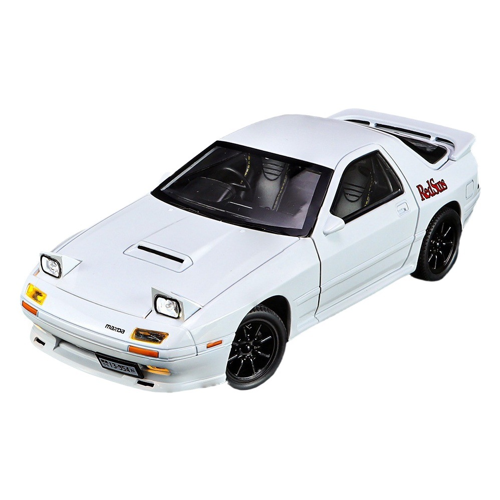 Weili aleación coche Modelo 1: 24 Mazda rx7 coche deportivo tire de sonido luz coche música modelo adornos