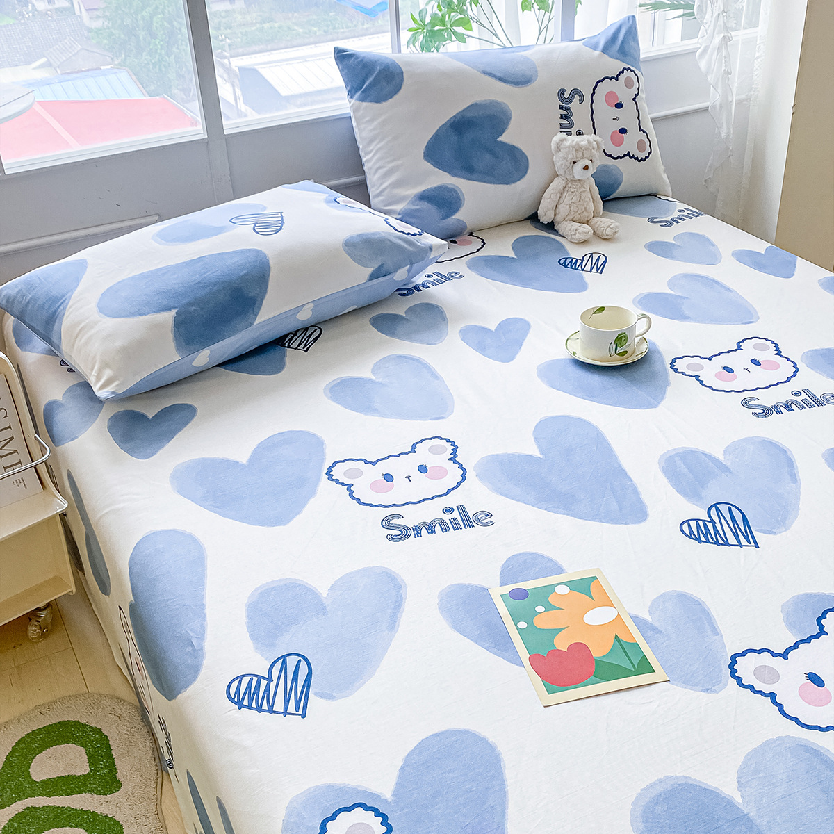 100% sábanas de algodón sábanas de algodón sábanas de primavera y otoño dormitorio de estudiantes sábanas de colchón Kang