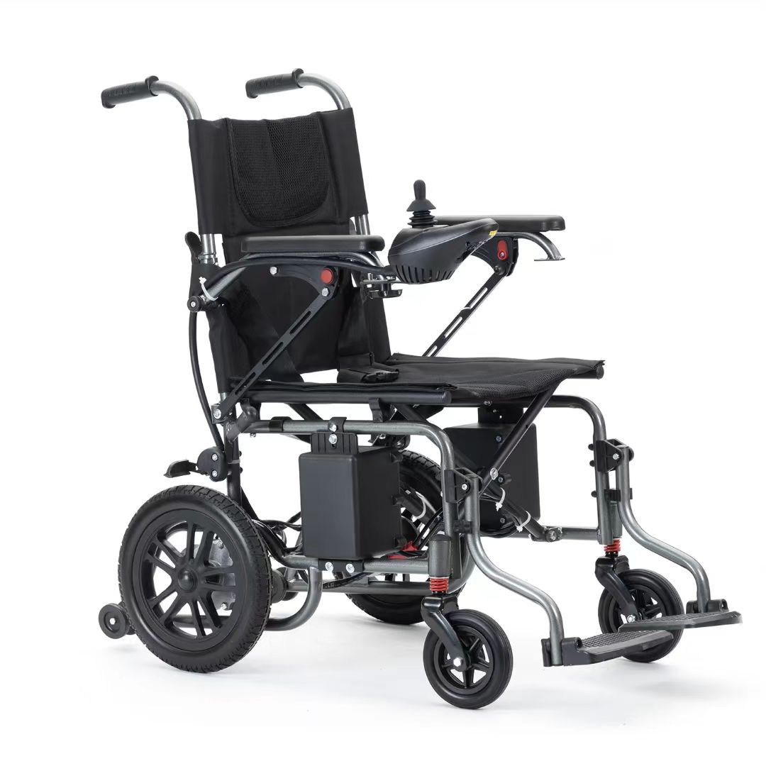 无 Folding Lightweight Home Electric Wheelchair Electric Four-Wheeler (Auto Parts and Accessories) - 24v12ah-lead-acid-battery-30-units-minimum