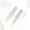 Silver needle, fashionable earrings with tassels, chain, Korean style, suitable for import