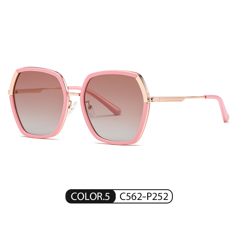 Nuevas gafas de sol polarizadas TJ710 moda mujer ins Street shooting gafas de sol de metal conducción gafas de sol polarizadas