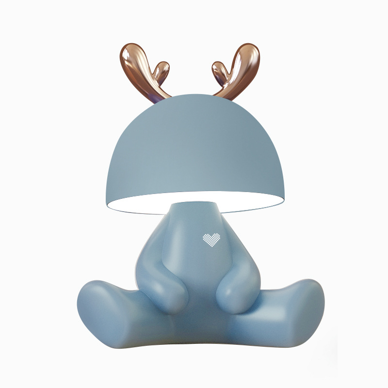Lámpara de escritorio de protección de ojos LED recargable para regalo de cumpleaños para la novia para la novia para la novia para la luz de la noche (sin Bluetooth)