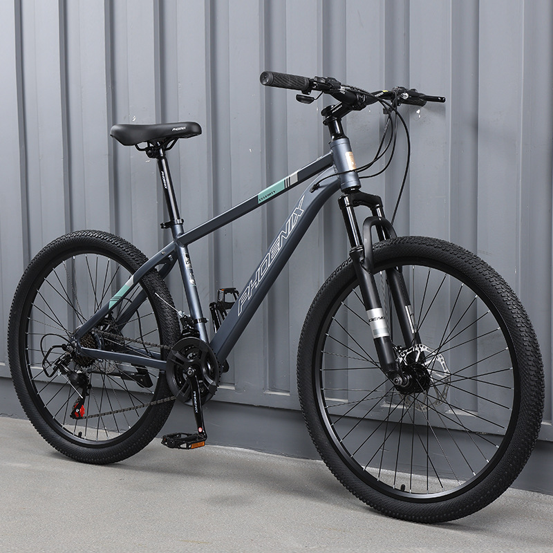 Aluminum frame spoke wheel - dark gray - 24 inches - 24 speed