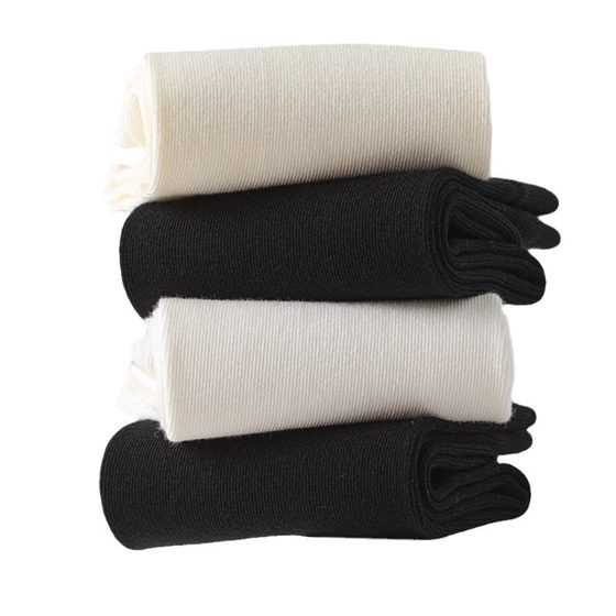 White socks women's autumn and winter boneless pile socks with small leather shoes cotton socks summer thin cotton moon socks