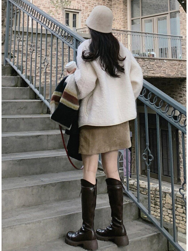 法式无袖背心丝绒连衣裙女秋冬复古甜美小个子显瘦独特A字短裙子|undefined