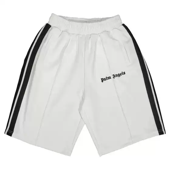 Palm Angel Striped Woven 3D Contrast Color Bermuda Shorts Unisex Casual Sports Shorts Straight Leg