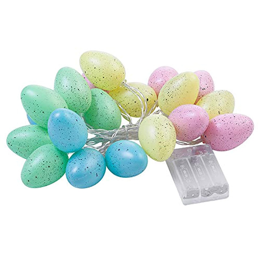 Pascua cáscara rota huevo luz cadena LED huevo color luz intermitente luz de la secuencia de Navidad fiesta de cumpleaños luz decorativa