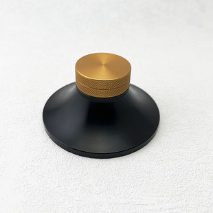 Vinyl player phonograph pressure town Aluminum pressure shock aluminum Yang grade oxidation with knob bright black disc machine pressure town processing