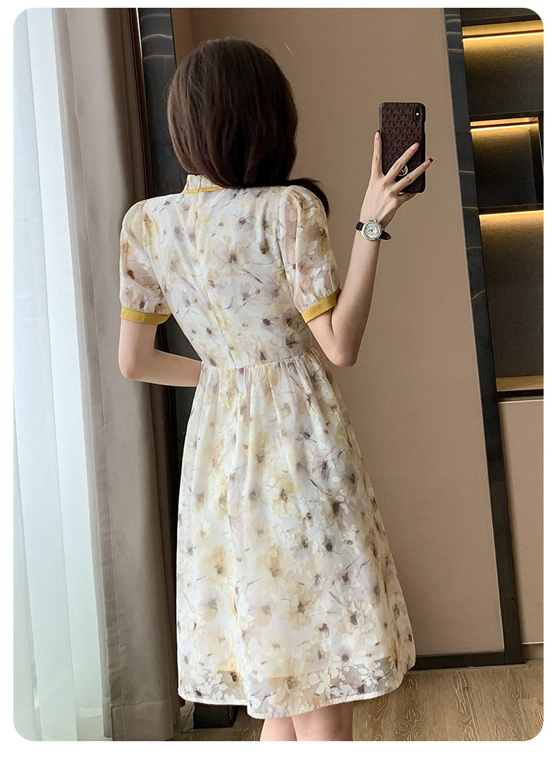 B4640 1380K VÁY ĐẦM LIỀN THÂN NỮ DONTDAN MÙA HÈ HỌA TIẾT HOA THỜI TRANG NỮ G04 SẢN PHẨM MỚI