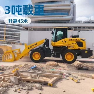 30型工地养殖场家小铲车 四驱仓库车间搬运装载机 958粮食装载机