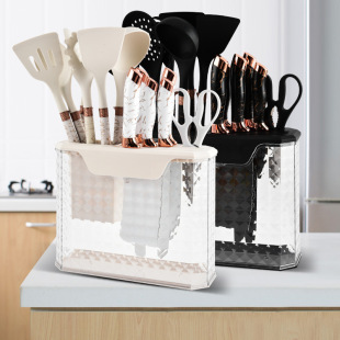 Silicone Kitchenware 13-Piece Set Food-Grade Cooking Non-Stick Pot Spoon Spatula Household Knife Set Multi-Functional Knife Combination Set