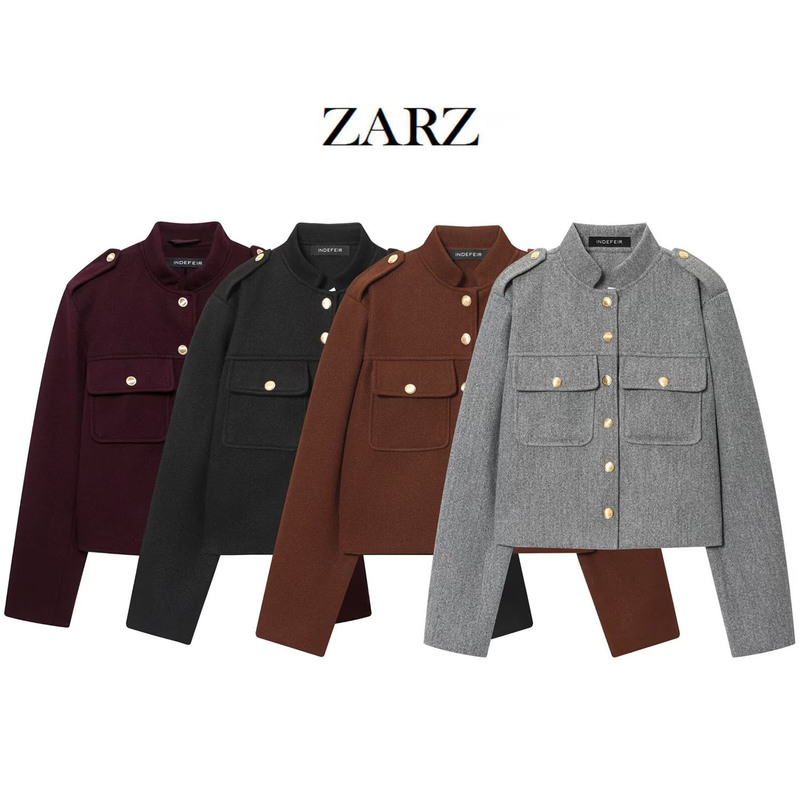 ZARZ Homemade European and American Style New Women's Fashion Classic Soft Short Jacket Coat 3046/292 ZARZ Homemade European and American Style New Women's Fashion Classic Soft Short Jacket Coat 3046/292
