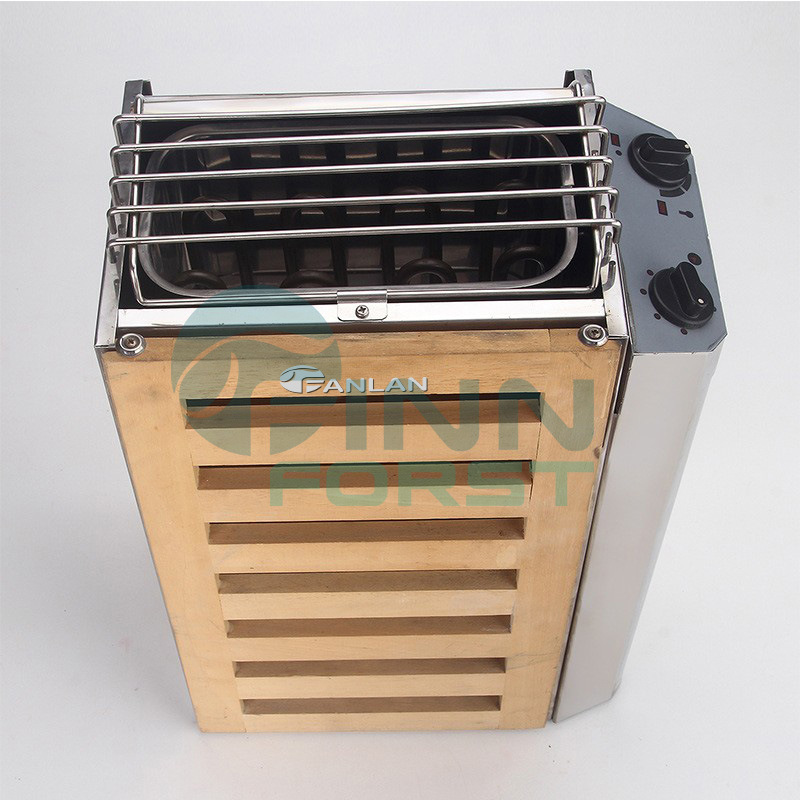 JM mini estufa de sauna hogar tubo de calentamiento de acero inoxidable 304 control interno y externo horno de vapor equipo de sala de sauna transfronterizo