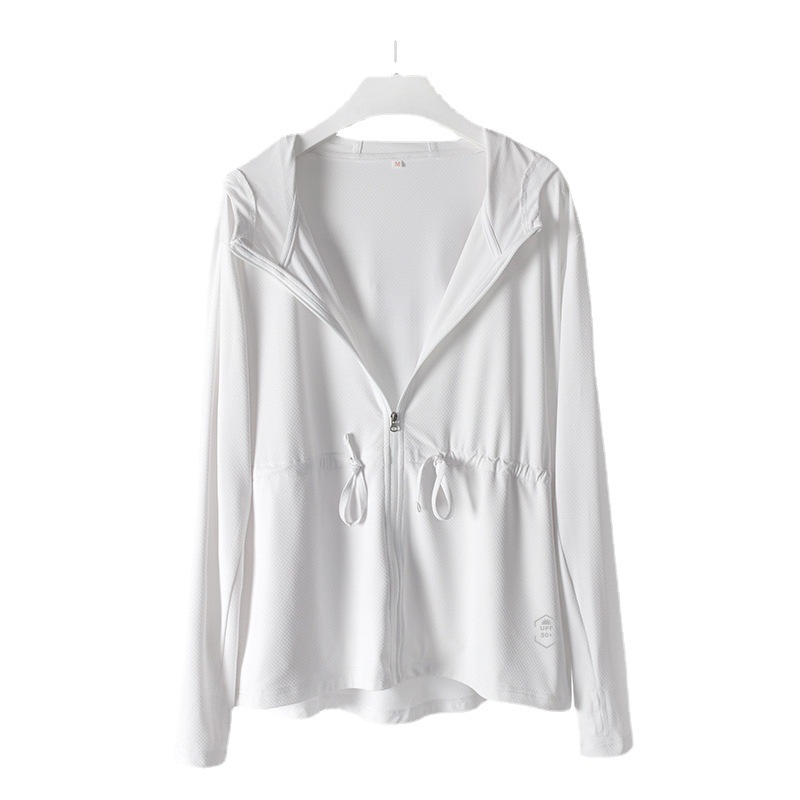 Ropa de protección solar para mujer Youran Banana Bottom Mismo estilo cintura apretada UPF50 + ropa de piel elástica transpirable con cordones dedo hebilla ropa al por mayor