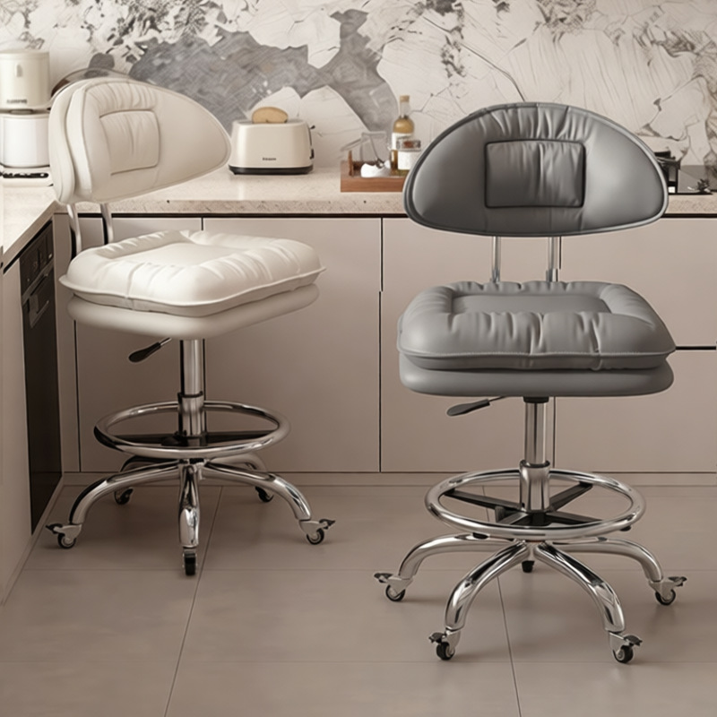 Taburete de cocina silla de bar casera silla de bar giratoria caja registradora taburete elevable respaldo silla de belleza silla de peluquería