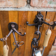 S83V批發鑄鐵多功能掛鈎多層多角度摺疊牆鈎裝飾復古雜貨花園