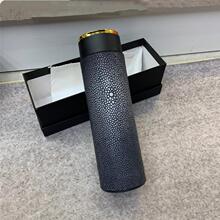 高端珍珠鱼网红款保温杯智能茶杯潮流男女商务不锈钢便携温控水杯
