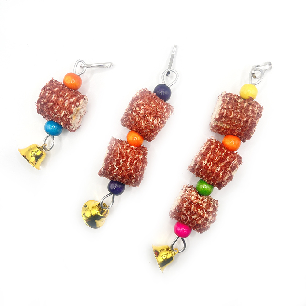 Brocheta de mazorca de maíz hecha a mano natural, loro, juguete, hámster, chinchilla, juguete para morder y aliviar el aburrimiento, accesorios de decoración de jaulas para pájaros