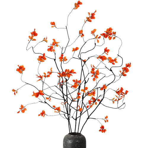 Simulated small spring leaves, large branches, autumn leaves, fake branches, simulated plant leaves, new Chinese style line entwining floral landscaping