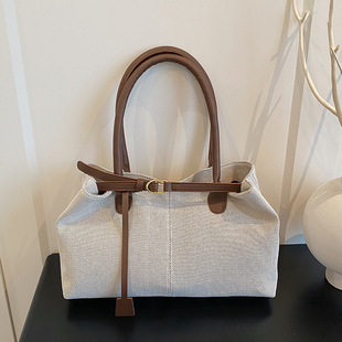 Fashionable retro capacious one-shoulder bag, shopping bag, handheld shoulder bag, western style