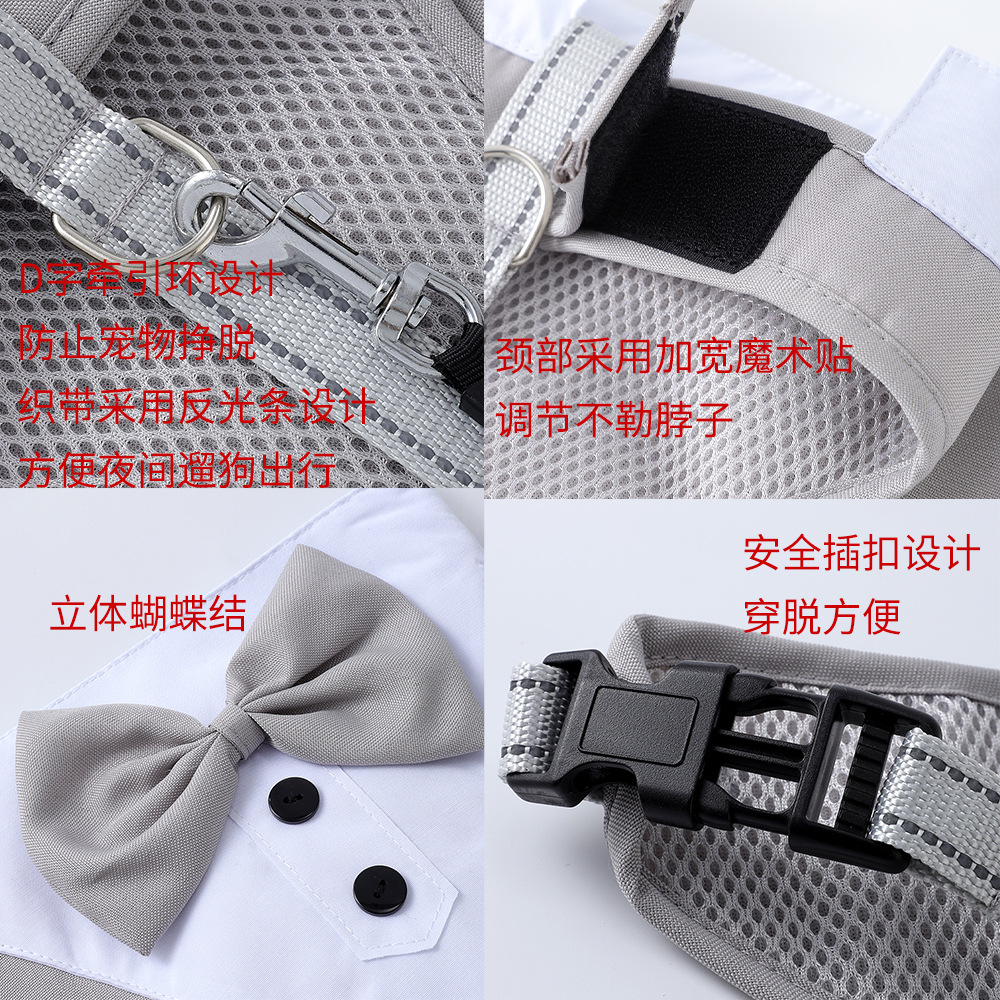 Arnés y Correa para Mascotas, Estilo Chaleco, para Perros Pequeños, Medianos y Grandes, Traje para Perro, Venta al por Mayor