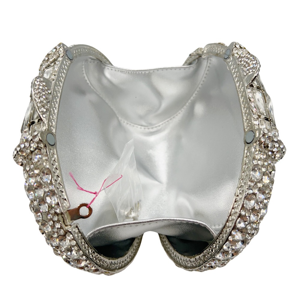 Piedra fábrica de bolsas de noche metal hueco diamantes bolsas de banquete diamantes bolsas de mano de mujer