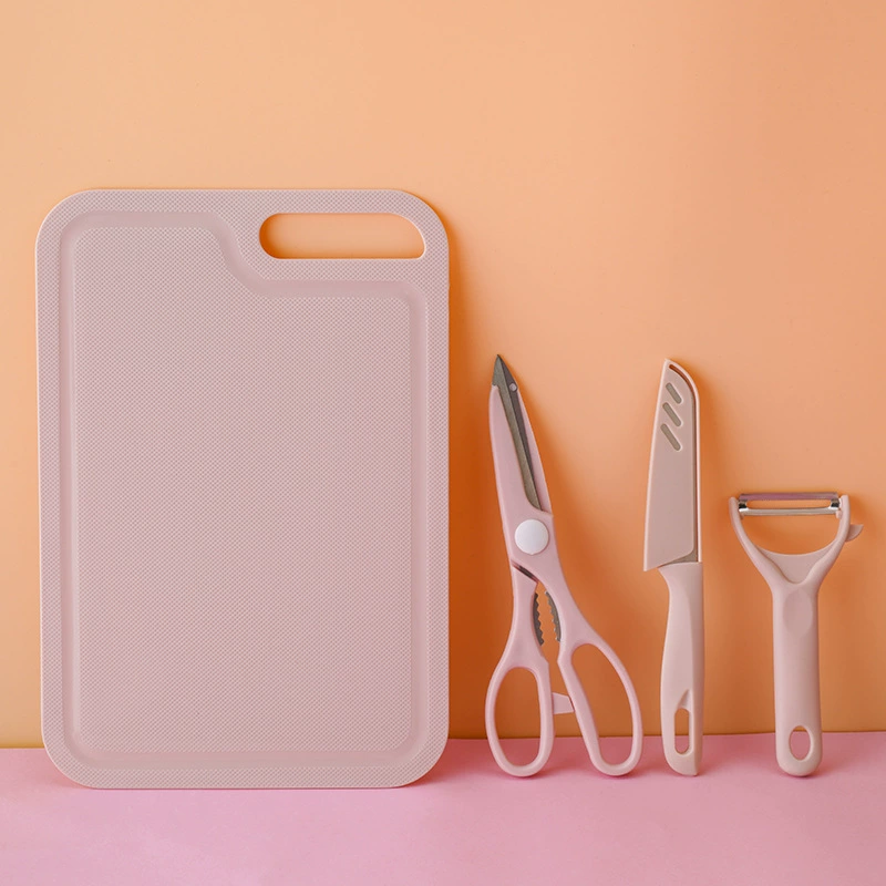 Knife and Cutting Board Set, Multi-Piece 3–5 pcs, Includes Scissors & Peeler, Gift Kit